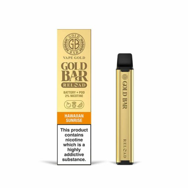 GOLD BAR RELOAD 600 PREFILLED POD VAPE KIT 20MG - Image 20
