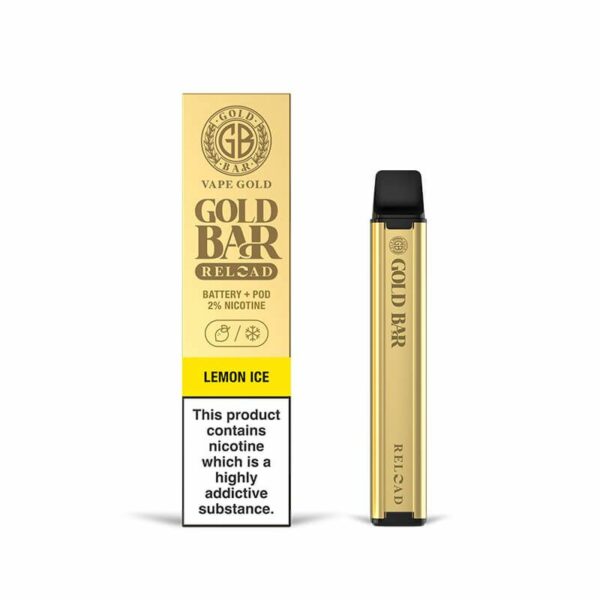 GOLD BAR RELOAD 600 PREFILLED POD VAPE KIT 20MG - Image 19