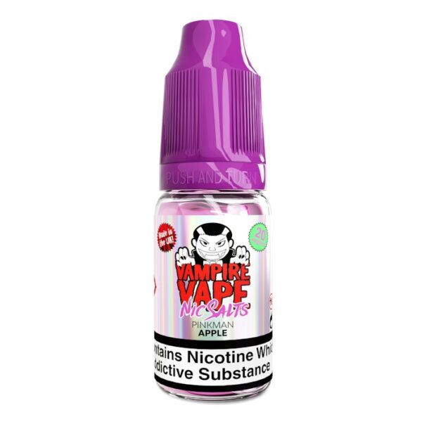 PINKMAN APPLE NIC SALT 10ML VAMPIRE VAPE