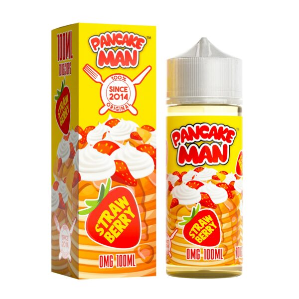 STRAWBERRY 100ML E LIQUID PANCAKE MAN