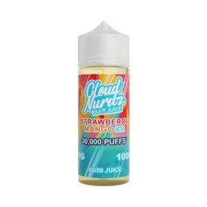 STRAWBERRY MANGO ICE 100ML E LIQUID CLOUD NURDZ