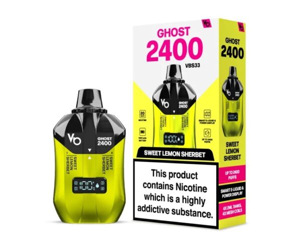 VAPE BARS GHOST 4 IN 1 2400 PREFILLED POD VAPE KIT 20MG - Image 18