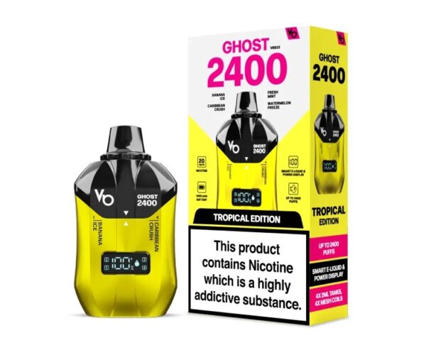 VAPE BARS GHOST 4 IN 1 2400 PREFILLED POD VAPE KIT 20MG - Image 10