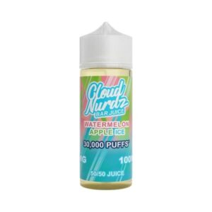 WATERMELON APPLE ICE 100ML E LIQUID CLOUD NURDZ