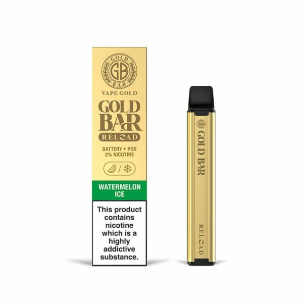 GOLD BAR RELOAD 600 PREFILLED POD VAPE KIT 20MG - Image 14