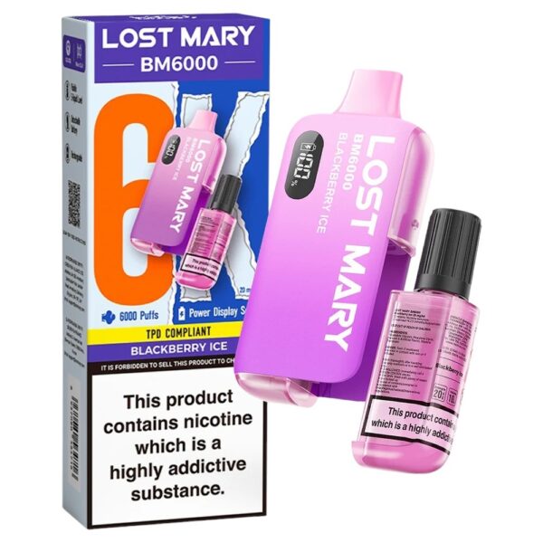 LOST MARY BM6000 DISPOSABLE POD VAPE KIT 20MG - Image 32
