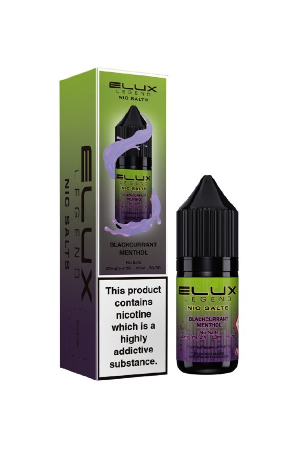 BLACKCURRANT MENTHOL 10ML NIC SALT ELUX LEGEND