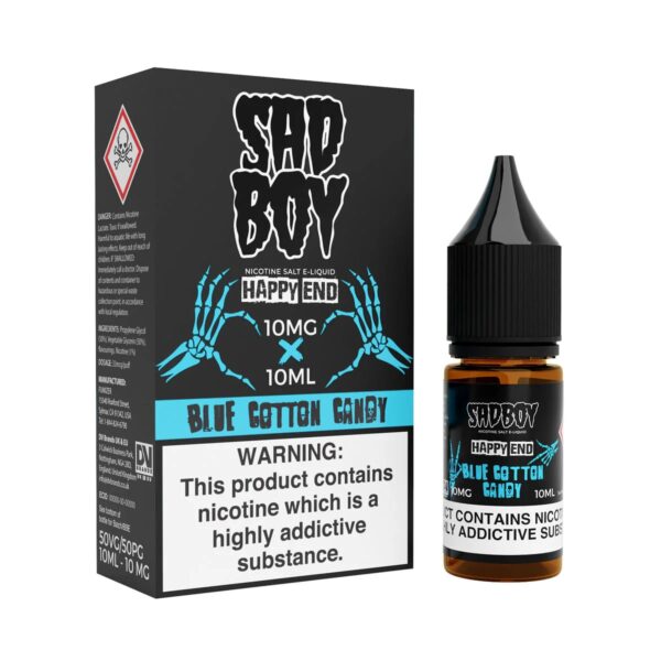 BLUE COTTON CANDY HAPPY END 10ML NIC SALT SADBOY
