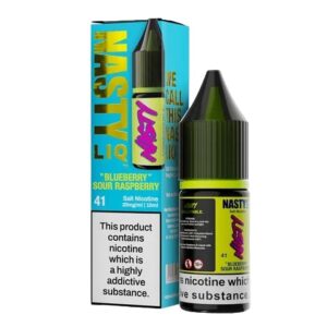 BLUEBERRY SOUR RASPBERRY 10ML NIC SALT NASTY LIQ