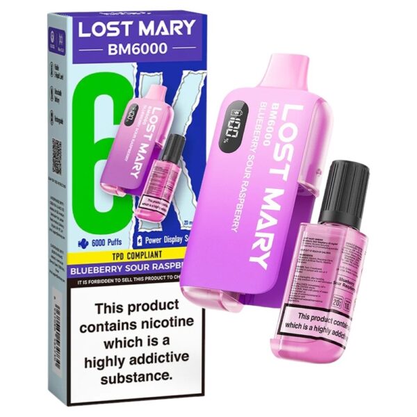 LOST MARY BM6000 DISPOSABLE VAPE KIT 20MG - Image 30