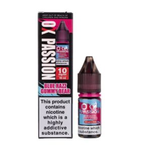 BLUE RAZZ GUMMY 10ML NIC SALT OX PASSION