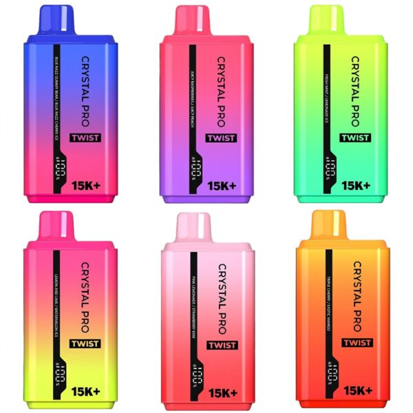 CRYSTAL PRO TWIST 15000 DISPOSABLE VAPE KIT