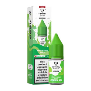 XTREME SOUR APPLE 10ML NIC SALT CRYSTAL CLEAR BAR