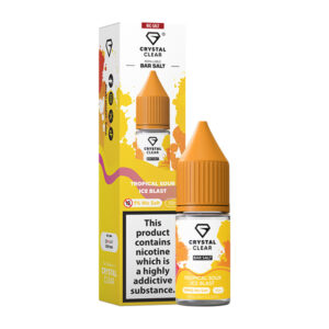 TROPICAL SOUR ICE BLAST 10ML NIC SALT CRYSTAL CLEAR BAR