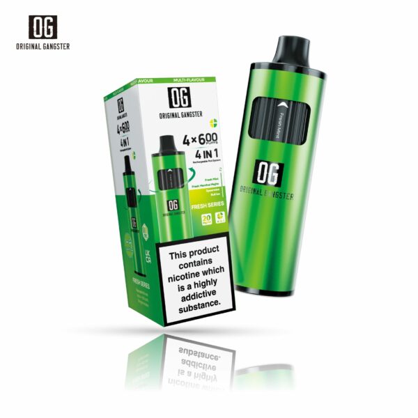 ORIGINAL GANGSTER OG 2400 4 IN 1 PREFILLED POD VAPE KIT 20MG - Image 16