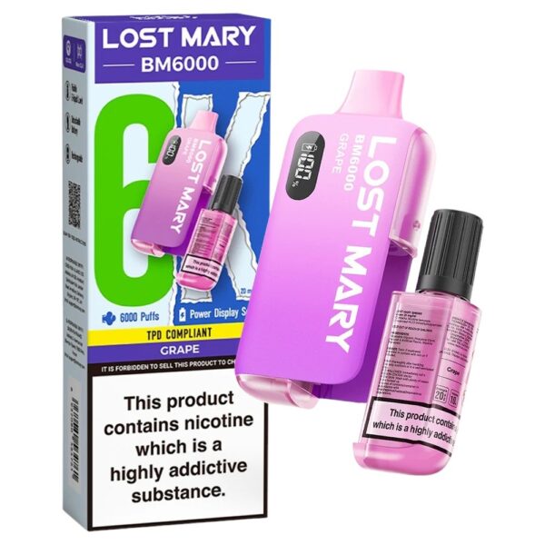 LOST MARY BM6000 DISPOSABLE VAPE KIT 20MG - Image 33