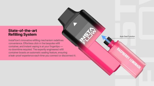 INSTAFILL INSTAFLOW 5000 PREFILLED POD VAPE KIT 20MG - Image 2
