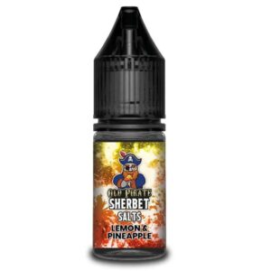 LEMON & PINEAPPLE NIC SALT 10ML OLD PIRATE SHERBET PACK OF 10