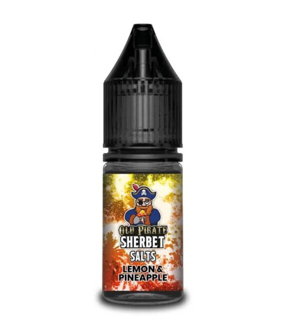 LEMON & PINEAPPLE NIC SALT 10ML OLD PIRATE SHERBET PACK OF 10