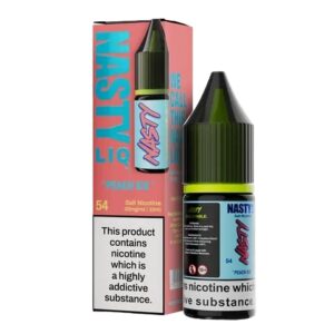 PEACH ICE 10ML NIC SALT NASTY LIQ