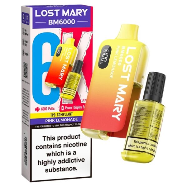 LOST MARY BM6000 DISPOSABLE POD VAPE KIT 20MG - Image 35