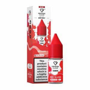 RED SLUSH 10ML NIC SALT CRYSTAL CLEAR BAR