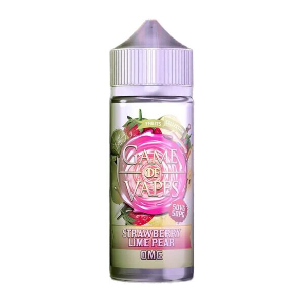 STRAWBERRY LIME PEAR 100ML E LIQUID GAME OF VAPES EXP