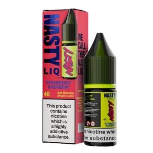 STRAWBERRY RASPBERRY 10ML NIC SALT NASTY LIQ