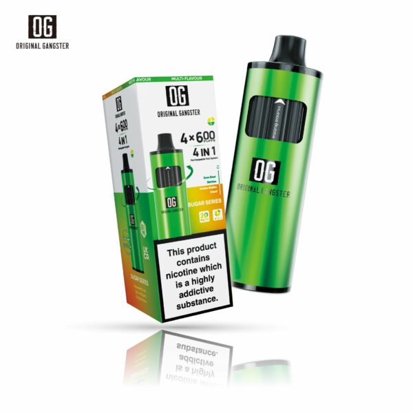 ORIGINAL GANGSTER OG 2400 4 IN 1 PREFILLED POD VAPE KIT 20MG - Image 2