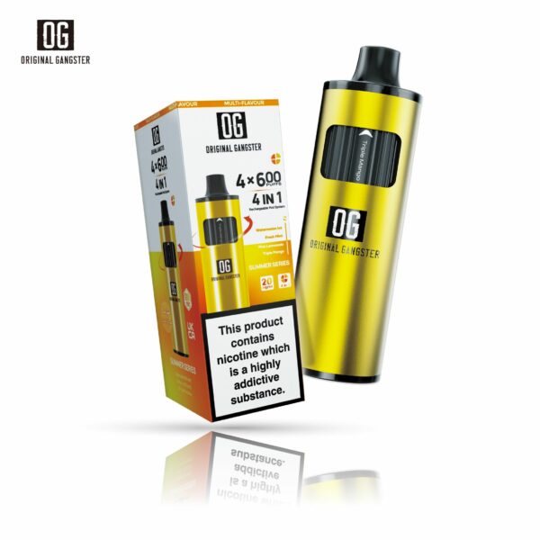 ORIGINAL GANGSTER OG 2400 4 IN 1 PREFILLED POD VAPE KIT 20MG - Image 4