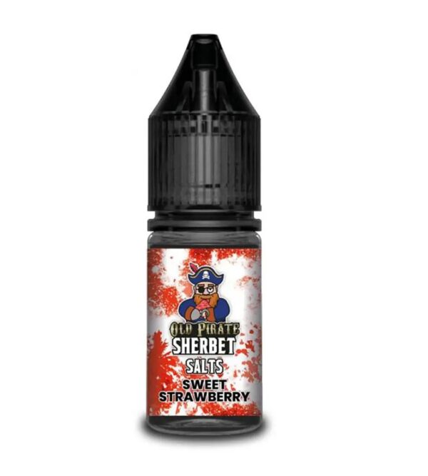 SWEET STRAWBERRY NIC SALT 10ML OLD PIRATE SHERBET PACK OF 10