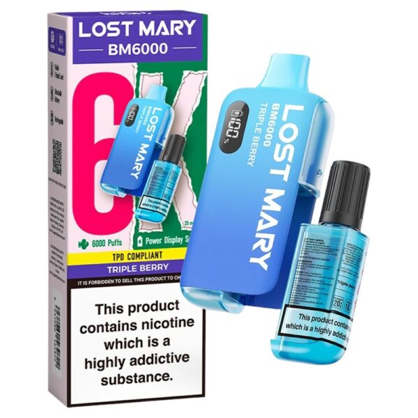LOST MARY BM6000 DISPOSABLE POD VAPE KIT 20MG - Image 36