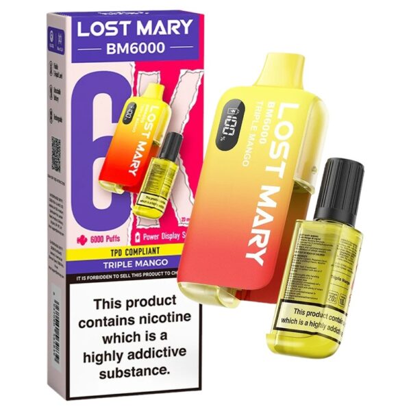 LOST MARY BM6000 DISPOSABLE POD VAPE KIT 20MG - Image 37