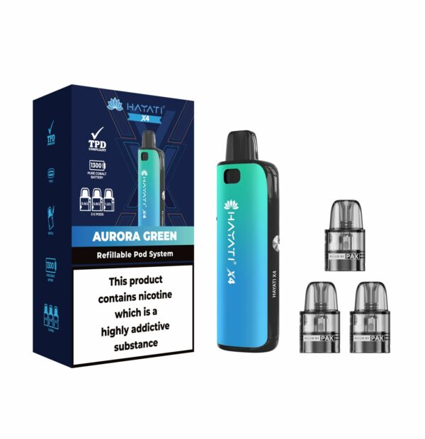 HAYATI X4 REFILLABLE POD VAPE KIT - Image 2