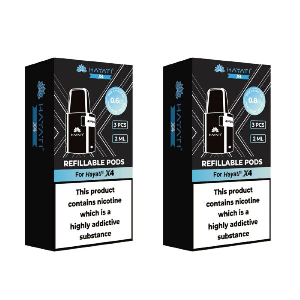 HAYATI X4 REFILLABLE REPLACEMENT PODS (3 PACK)