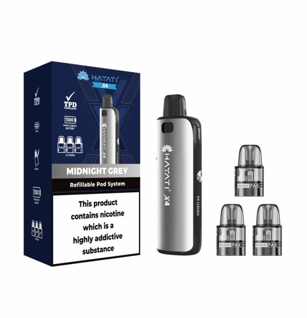 HAYATI X4 REFILLABLE POD VAPE KIT - Image 3