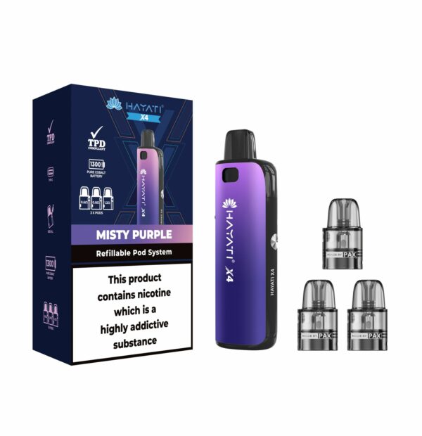 HAYATI X4 REFILLABLE POD VAPE KIT - Image 4