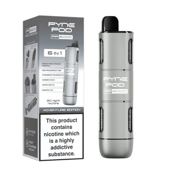PYNE POD 6 IN 1 PP6000 PREFILLED POD VAPE KIT 20MG - Image 2