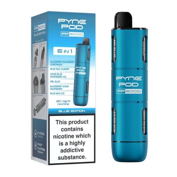 PYNE POD 6 IN 1 PP6000 PREFILLED POD VAPE KIT 20MG - Image 4