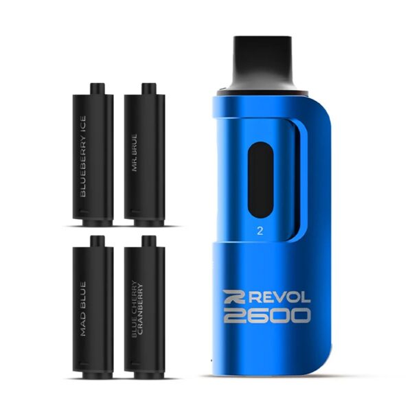 REVOL 2600 4 IN 1 PREFILLED POD VAPE KIT 20MG - Image 4