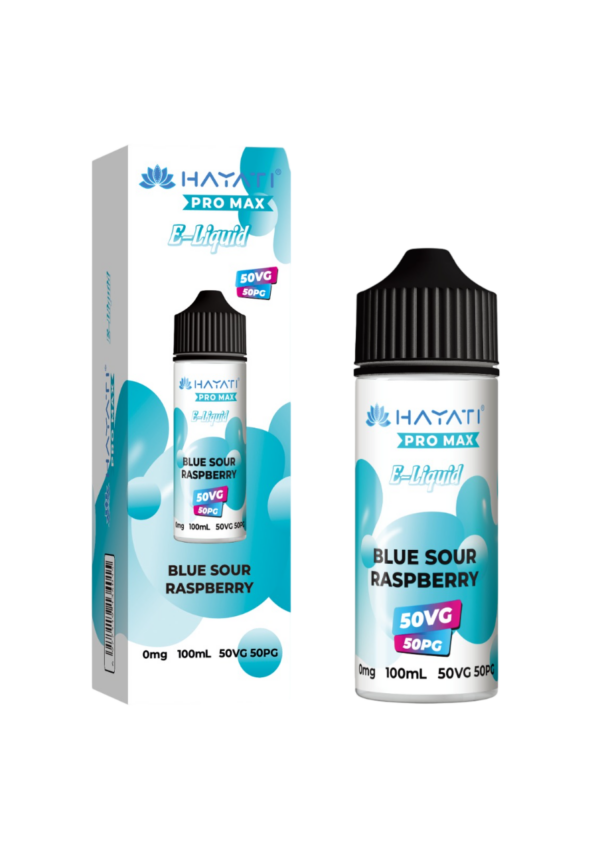 BLUE SOUR RASPBERRY 50/50 100ML E LIQUID HAYATI PRO MAX