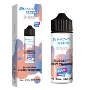 BLUEBERRY CHERRY CRANBERRY 50/50 100ML E LIQUID HAYATI PRO MAX