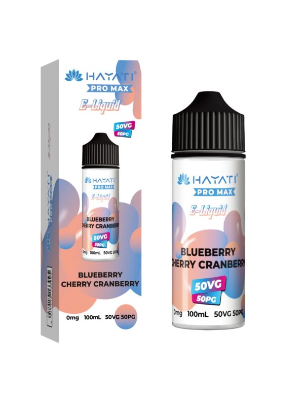 BLUEBERRY CHERRY CRANBERRY 50/50 100ML E LIQUID HAYATI PRO MAX