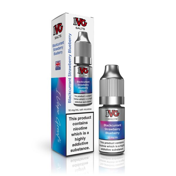 BLACKCURRANT STRAWBERRY BLUEBERRY NIC SALT 10ML IVG