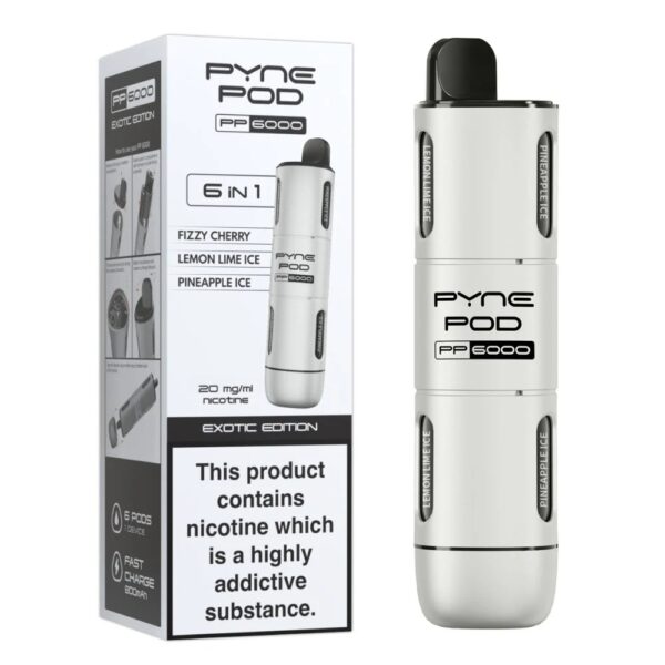 PYNE POD 6 IN 1 PP6000 PREFILLED POD VAPE KIT 20MG - Image 8
