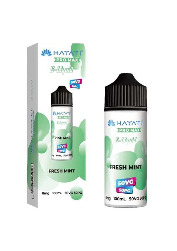 FRESH MINT 50/50 100ML E LIQUID HAYATI PRO MAX