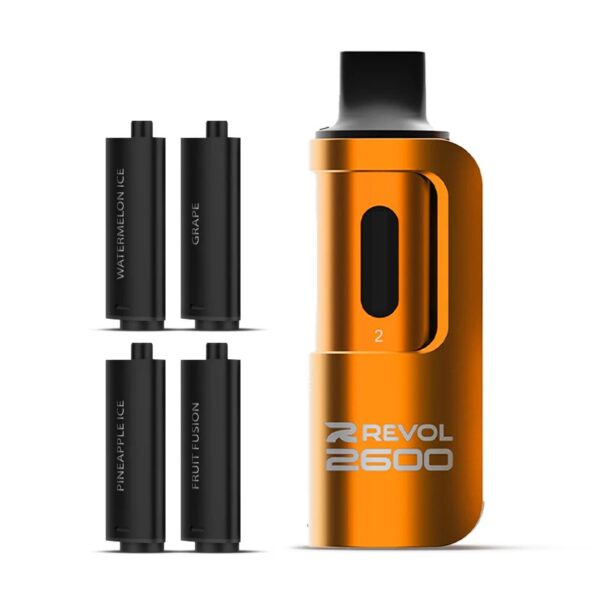 REVOL 2600 4 IN 1 PREFILLED POD VAPE KIT 20MG - Image 6