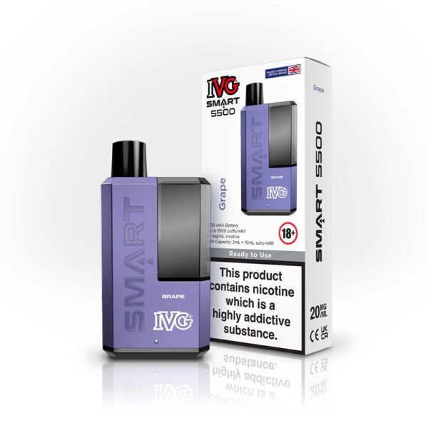 IVG SMART 5500 PREFILLED POD VAPE KIT 20MG - Image 68