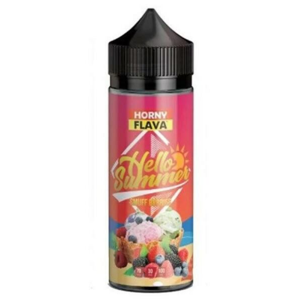 HELLO SUMMER SMUFF BERRIES E LIQUID 100ML HORNY FLAVA EXP