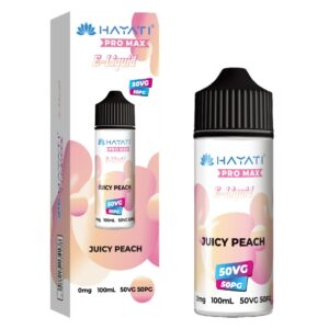 JUICY PEACH 50/50 100ML E LIQUID HAYATI PRO MAX